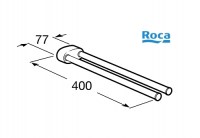 ROCA HOTEL\'S 2.0 TOALLERO DOBLE GIRATORIO